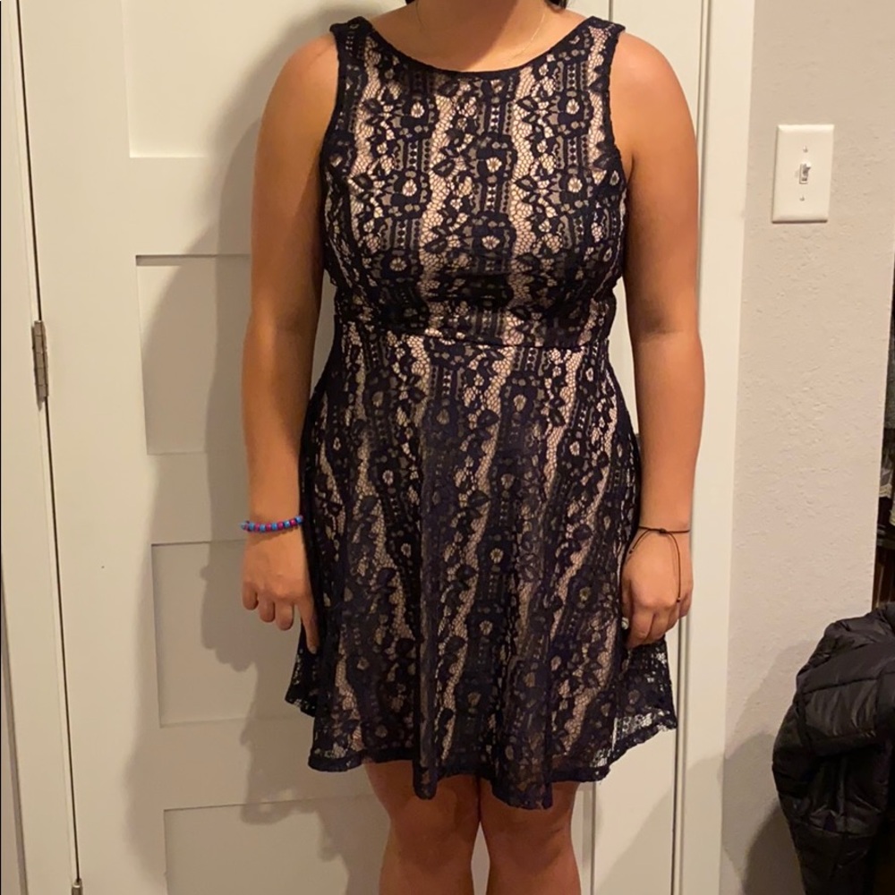 Black lace dress